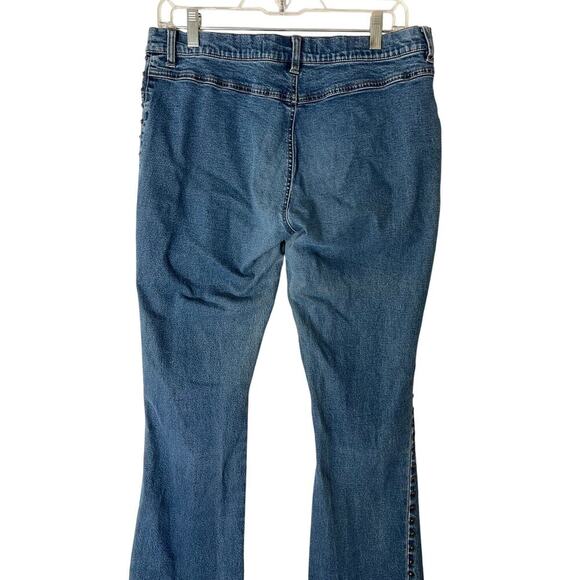 D'Mode Classix 90s Women's High Rise Flare Jeans size 13 - Picture 4 of 10